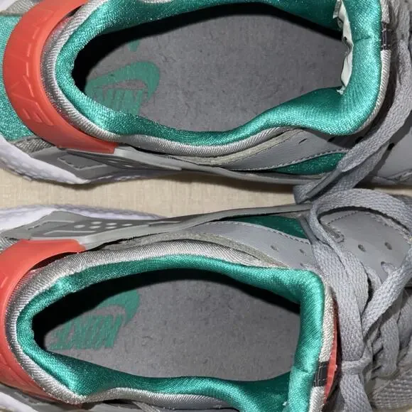 Nike Air Huarache Run Men Size 11.5 South Beach 318429-053 Teal Pink White Gray - Picture 10 of 11